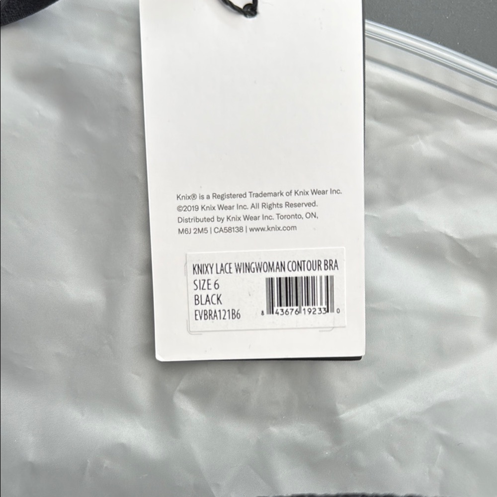 Knix WingWoman Lace Contour Bra Size 6 Black NWT - Picture 3 of 3